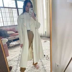 The curated tailored coat - ecru NWOT